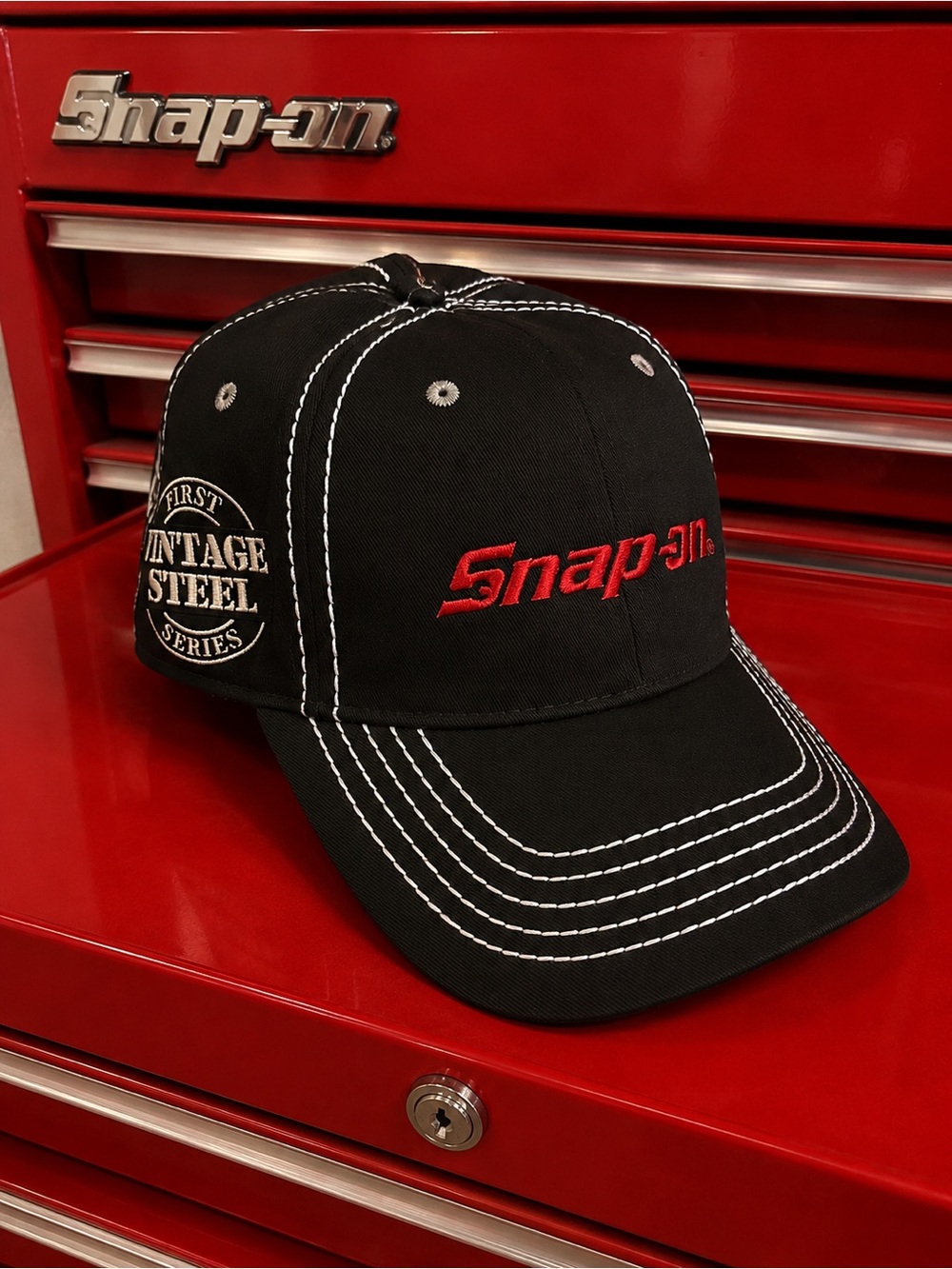 Snap-on 2017 Vintage Steel  Embroidered Logo Cap NEW